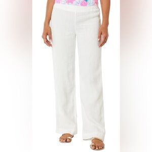 Lilly Pulitzer Deri Linen Palazzo for Women L